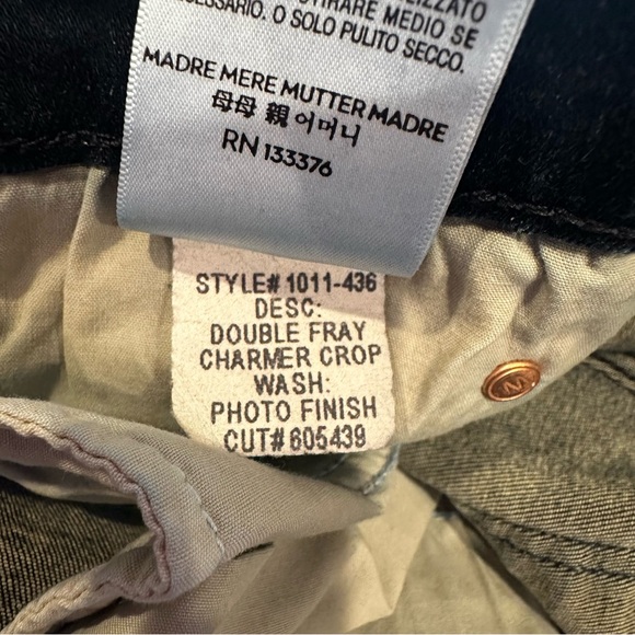 MOTHER Double Fray Charmer Crop Jeans Size 25. - Picture 12 of 13
